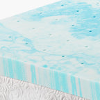 OLIXIS Gel Memory Foam Mattress Topper, Twin 2 Inch, Cooling Gel Infused Soft Comfy Breathable, Pressure-Relieving, CertiPUR-US Certified
