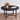 Coffee Table, 23.6" Small Coffee Tables, Black Round Coffee Tables for Living Room, Floor Table for Sitting on The Floor, Center Coffee Table with Metal Frame for Office Apartment Home