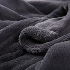 Couverture chauffante électrique DUODUO 72"x84" en polaire corail chaude avec 4 réglages de chaleur et arrêt automatique de 10 heures Protection contre la surchauffe - Gris 