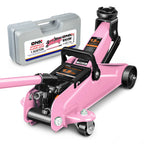 DNA MOTORING TOOLS-00234 Low Profile Hydraulic Trolley Service/Floor Jack, 2 Ton (4000 lbs) Capacity, Lifting Range 5.1"-13", Black