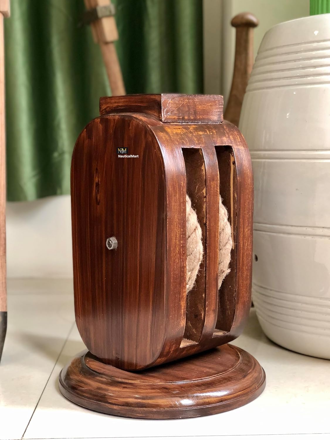 NauticalMart Ship Wheel Table Base Coffe Table Decorative Nautical Pirate Decor