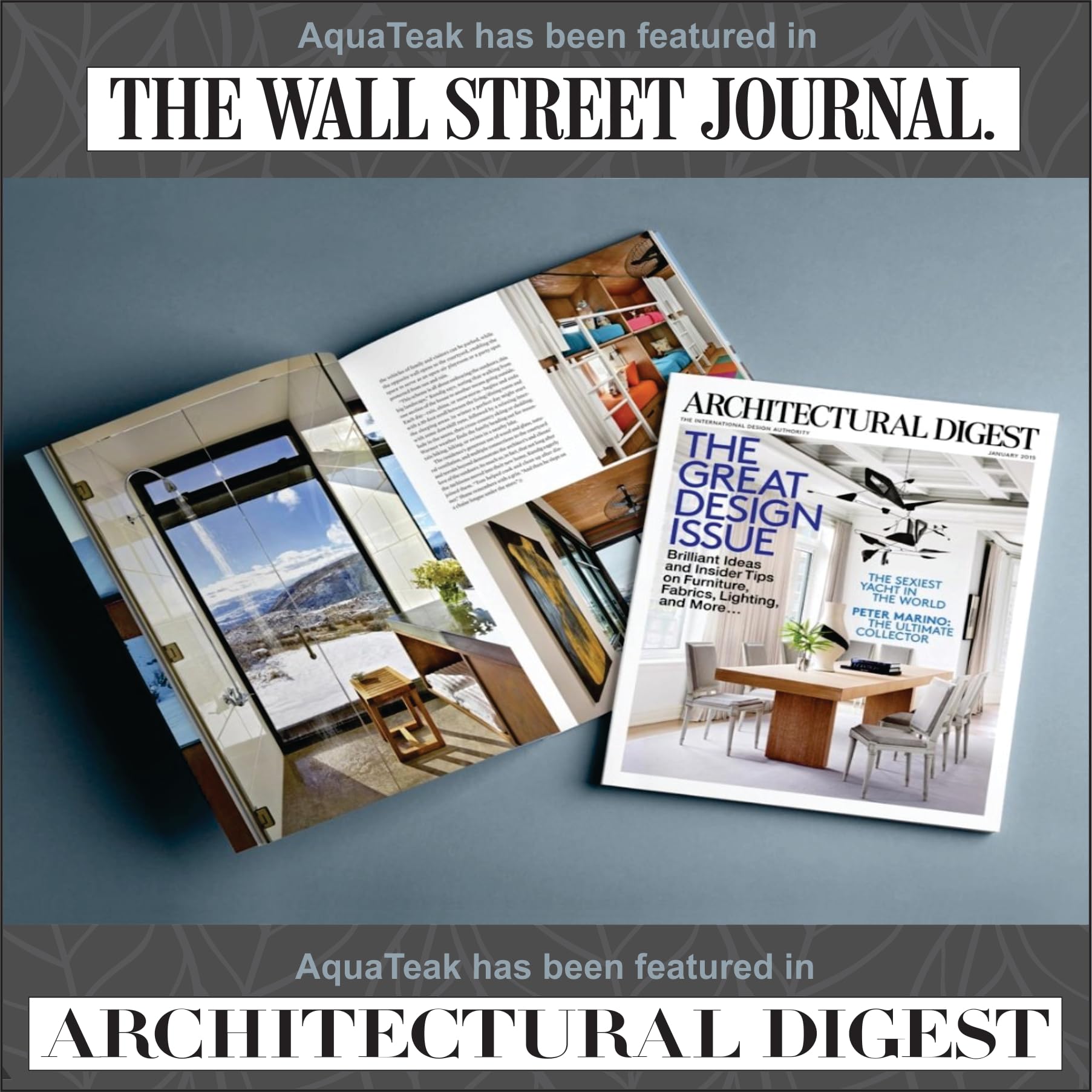 AquaTeak Patented 24" Sumba Teak Shower Bench with Shelf