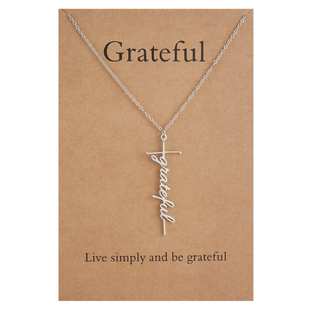 Lcherry Faith Cross Pendant Necklace for Women Religious Christian Jewelry Mother's Day Gifts for Women