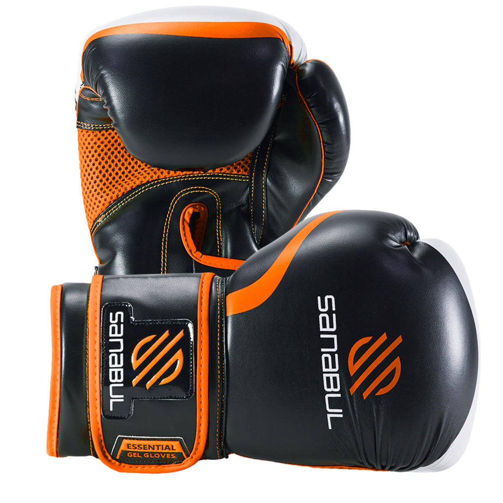 Sanabul Essential Gel Boxing Gloves for Men & Women, Kickboxing MMA, Muay Thai Gloves and Heavy Bag Training Punching & Sparring