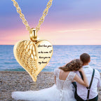 shajwo Cremation Heart Urn Necklace Ashes Jewelry for Women Men Keepsake Pendant Memorial Locket Ash Holder