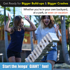 Jenga Reus - Stapelt tot Meer dan 4 Feet - Officieel Gelicentieerd - JS6