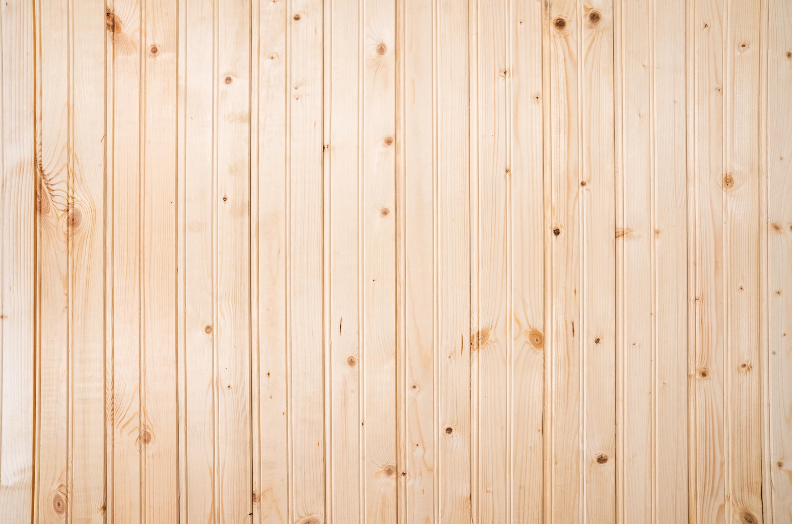 Wainscot Reversible - Solid Wood Wainscoting Tongue & Groove Planks 7 Linear Feet - DIY Wood Paneling - Natural Unfinished Pine Wood Color Planking – 24 Panels (Coverage Area of 18.7 sq.ft.)