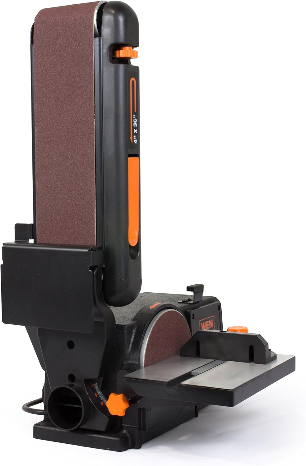WEN Benchtop Belt and Disc Sander with 4 x 36 in. Belt, 6 in. Disc and Cast Iron Base (6502T)
