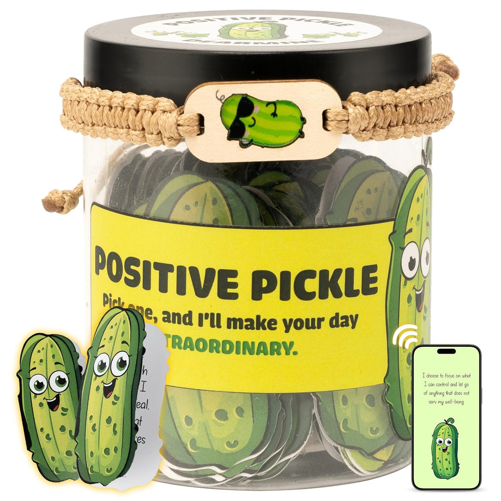 60 Positive Pickle Cards, Affirmation Cards For Women, Mom and Teens, Pickle Gifts, Inspirational Gifts For Women, Mom Gifts, Mothers Day Gifts for Mom from Daughter Son, Teen Girl Gifts Trendy Stuff