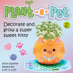Creativity for Kids Plant-A-Pet: Kitty - Arts and Crafts for Kids, Mini Gifts for Girls and Easter Basket Stuffers for Kids, Chia Seed Plant Pet (Ages 6+)