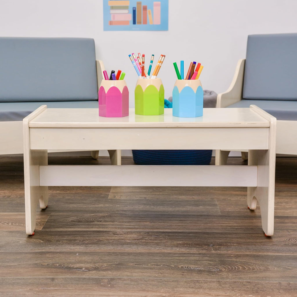 Children’s Factory Everyday Lounge Coffee Table, Toddler Reading Book Nook Table, Daycare, Preschool, Classroom or Playroom Kids Furniture, DIY Assembly