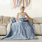 Opvarmet tæppe 50" x 60" - Opvarmet tæppe med 5 varmeniveauer og 3 timers automatisk slukning, maskinvaskbar, ETL &amp; FCC-certificering, overvarmebeskyttelse (Racoon) 