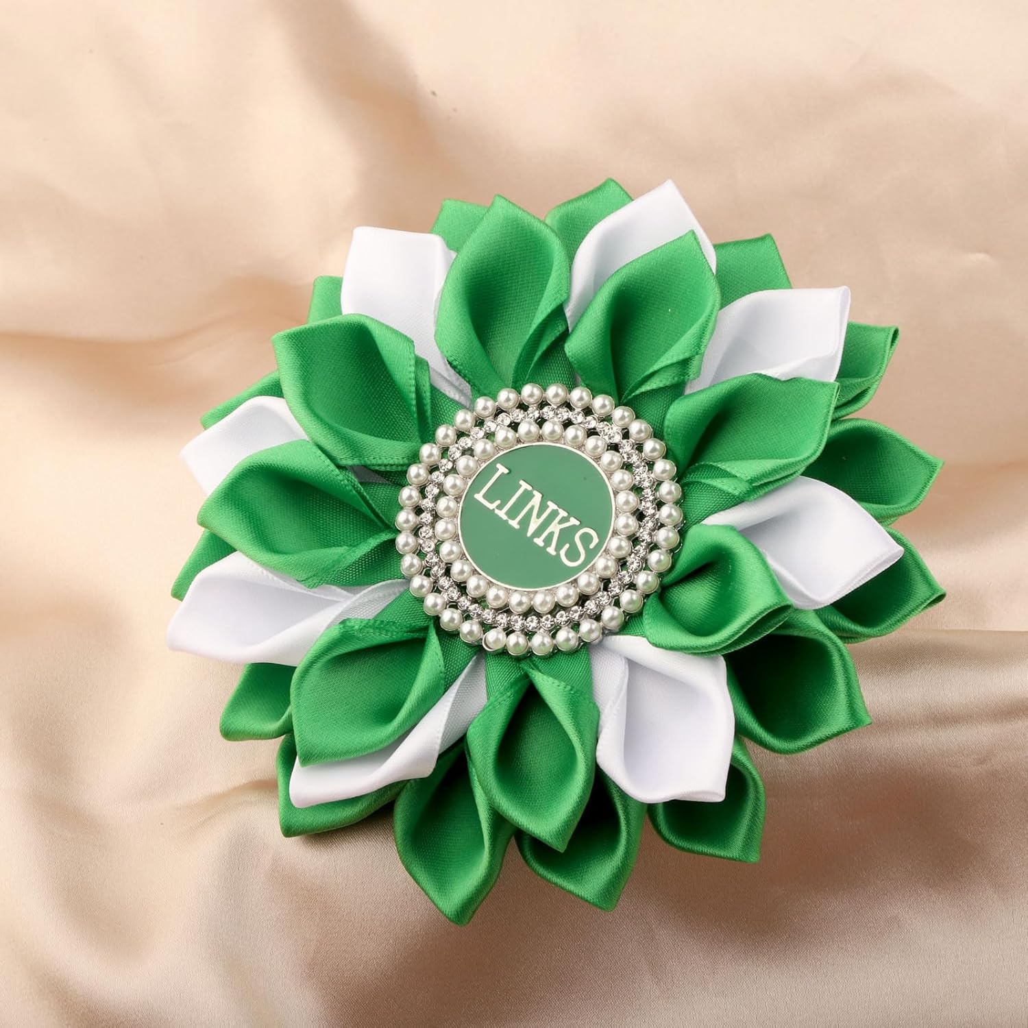 CENWA Sorority Brooch Gift Green Sorority Sister Flower Brooch Pin Greek Sorority Gift for Women