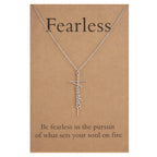 Lcherry Faith Cross Pendant Necklace for Women Religious Christian Jewelry Mother's Day Gifts for Women