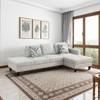 Ball & Cast Calico 4-Piece Couch Living Room Couch Set with Sofa and Loveseat,Modular L Shaped Sectional Couches w/Free Combination and Wood Frame,Furniture for Apartment,Studio,Office,Pale Green