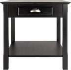 Winsome Wood Timber Occasional Table, Black, 21.97 x 21.97 x 22.05 inches