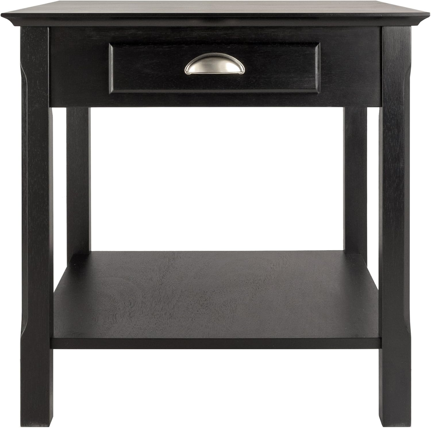 Winsome Wood Timber Occasional Table, Black, 21.97 x 21.97 x 22.05 inches