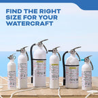 Kidde Fire Extinguisher for Boats, Single-Use 1A10BC, 2 Pack