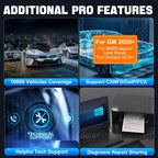 XTOOL D8W Wireless Bidirectional Scan Tool, 2025 OBD2 Scanner with Topology, FCA AutoAuth, 3-Year Updates, ECU Coding, PMI, 42+ Resets, Full Diagnostic Scanner for Car, Crankshaft Relearn, CAN FD/DoIP