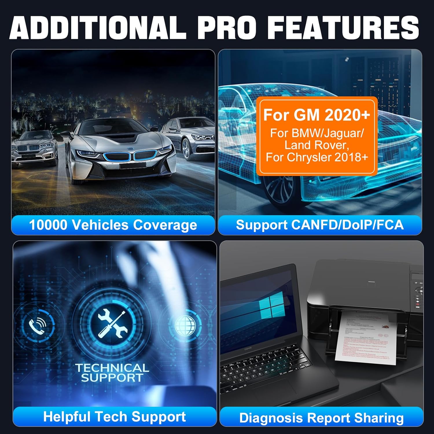 XTOOL D8W Wireless Bidirectional Scan Tool, 2025 OBD2 Scanner with Topology, FCA AutoAuth, 3-Year Updates, ECU Coding, PMI, 42+ Resets, Full Diagnostic Scanner for Car, Crankshaft Relearn, CAN FD/DoIP