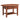 Leick Home 10109-CH Oval Small Coffee Table with Shelf, Chocolate Cherry
