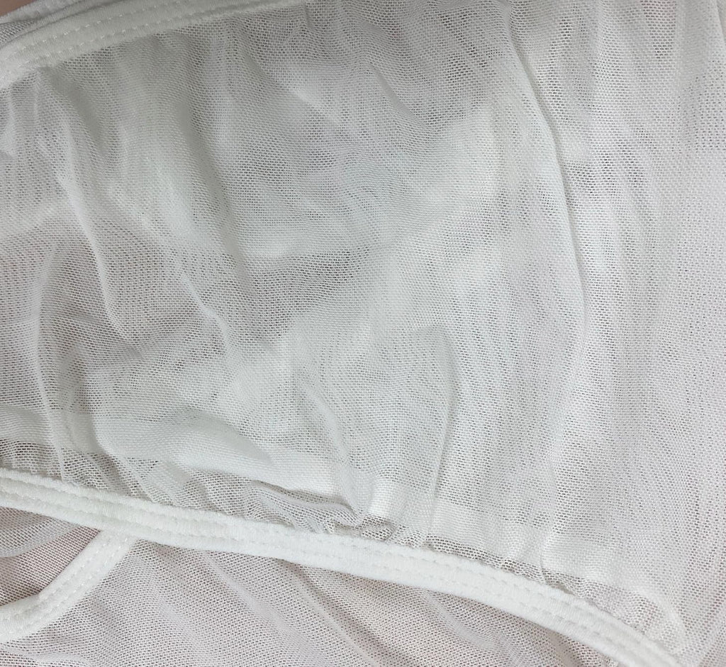 Micro Bikini Sexy Bathing Suit for Women See Through Lingerie Sheer When Wet Swimsuit Sheer Body Suit High Cut Monokini White