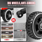 ROAD DAWG 3 Ton Big Wheel Off-Road Jack, Professional Aluminum and Steel Racing Floor Jack with Dual Pistons Quick Lift Pump, Lift for Trucks, SUVs, ATVs Off road Vehicles,6000lb Capacity, AT830006XDL