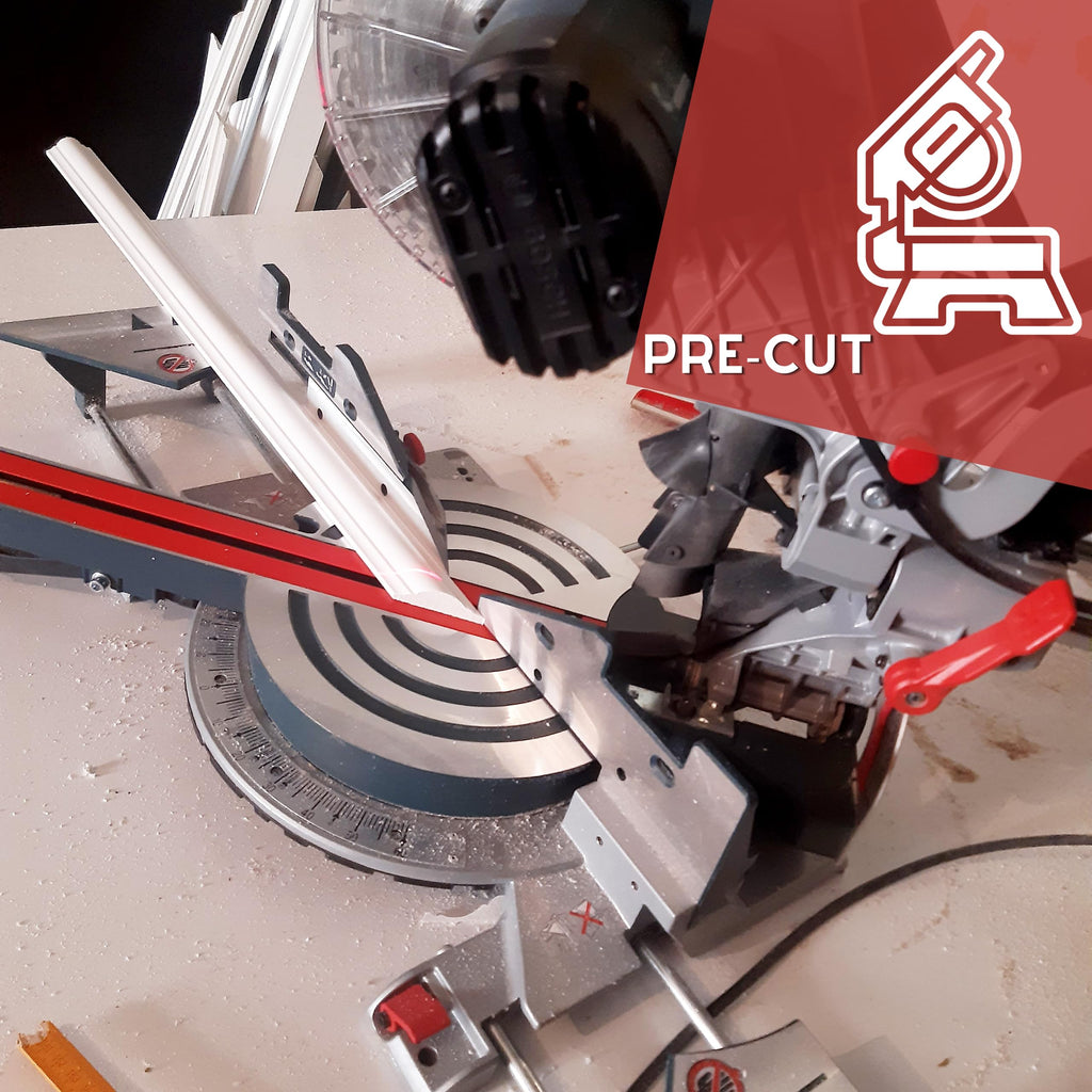 Pre-Cut 2.3'' Modern Mouldings Wainscoting Set - Resistant Wall Panel - Peel&Stick, Customisable Wall Covering Board and Battens