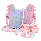 mibasies Purse for Little Girls Dress Up Jewelry Pretend Play Kids Accessories Mermaid Gifts