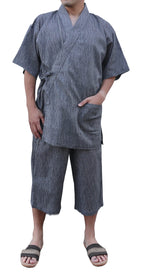 Japan Cool Jinbei Yukata Men's Half-Sleeved Japan Cotton top and Bottom
