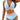 Blooming Jelly Womens High Waisted Bikini Tummy Control Swimsuits Two Piece Drawstring Bathing Suit (M, Blue)