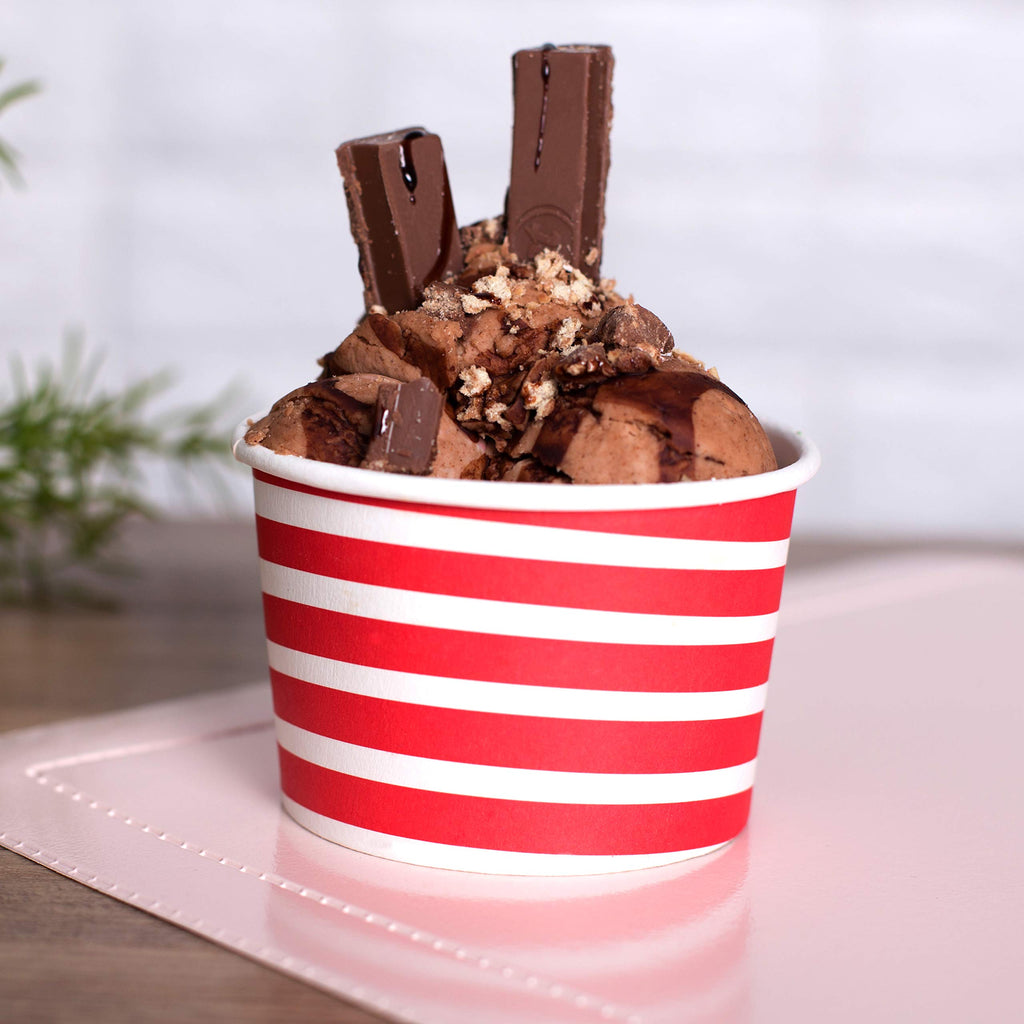 TYPTOP Ice Cream Cups - 100 Pack Ice Cream Sundae Cups, Frozen Yogurt Dessert Cups