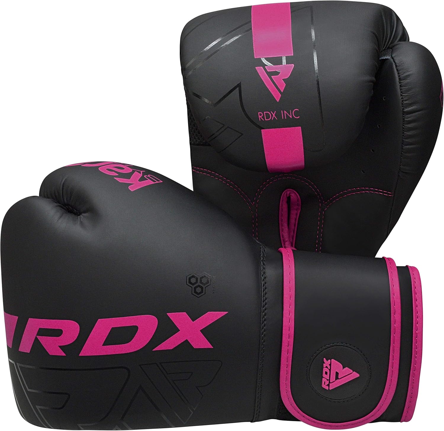 RDX Boxing Gloves, Pro Training Sparring, Maya Hide Leather, Muay Thai MMA Kickboxing, Men Women Adult, Heavy Punching Bag Focus Mitts Pads Workout, Ventilated Palm, Multi Layered, 8 10 12 14 16 18 Oz