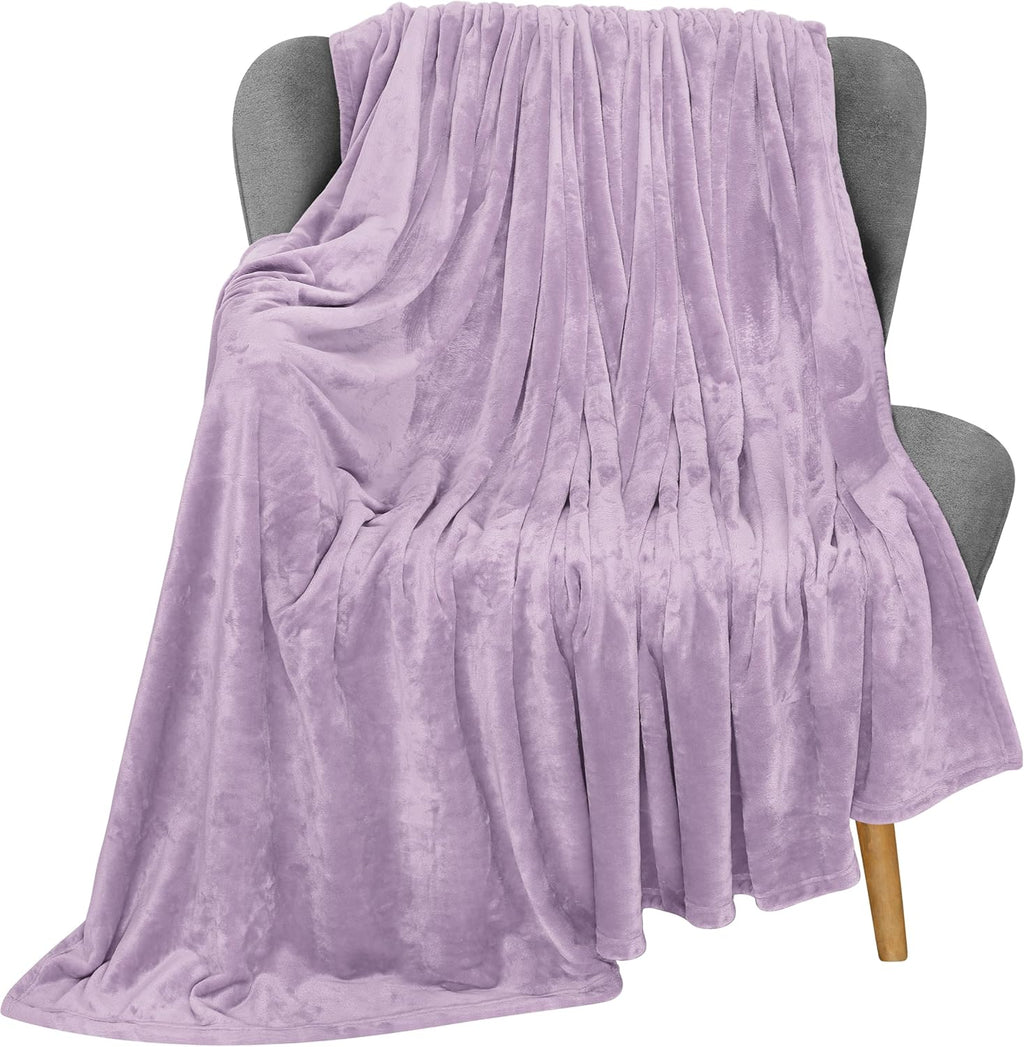 Coperta in pile Utopia Bedding Queen Size Grigia 300GSM Coperta da letto di lusso Antistatica Morbida e soffice in microfibra (90x90 pollici)