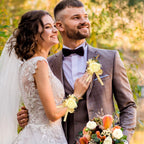 Zestaw z kołnierzykiem z kości słoniowej i różą na nadgarstek, opaska na nadgarstek, bransoletka oraz butonierka dla mężczyzn, kobiet, panny młodej, druhny, kwiaty na wesele i bal (A-Butonierka i kołnierzyk na nadgarstek)