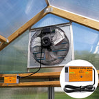 Attic Fan Thermostat-Control, Adjustable Thermostat with Overload Protector, Temperature Controlled Attic Fan, with Socket Easy to Install, Exhaust Fan Temperature Controller for Workshop, Greenhouse