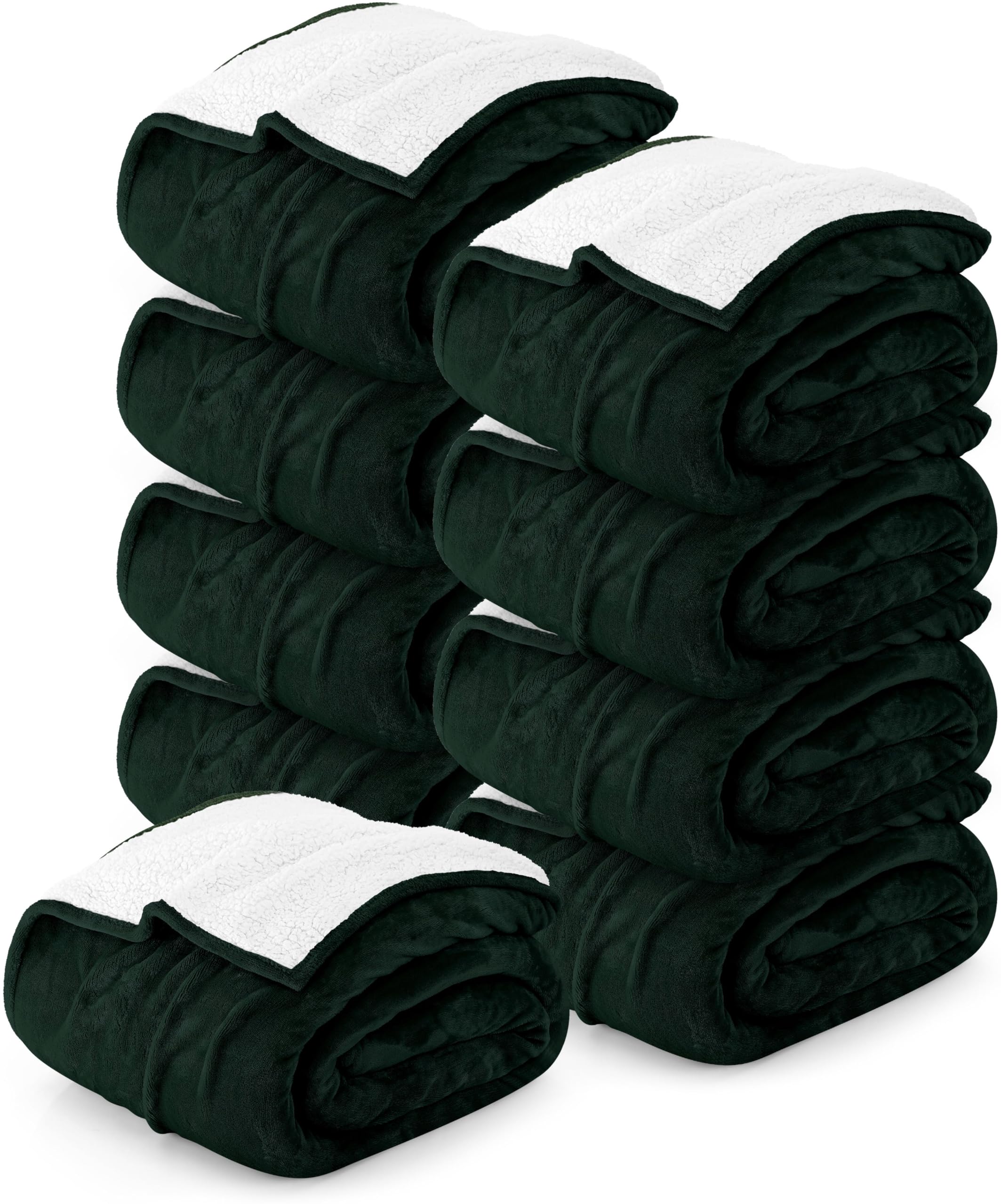 Utopia Bedding Sherpa Blanket Queen Size (Plum, 90x90 Inches) - Soft Lightweight Plush Fleece Reversible Blanket for Bed, Sofa, Couch, Camping and Travel