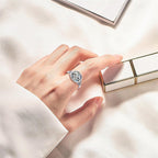 Witches Knot Ring for Women 925 Sterling Silver Abalone Shell Celtic Knot Rings Protection Irish Jewelry for Women