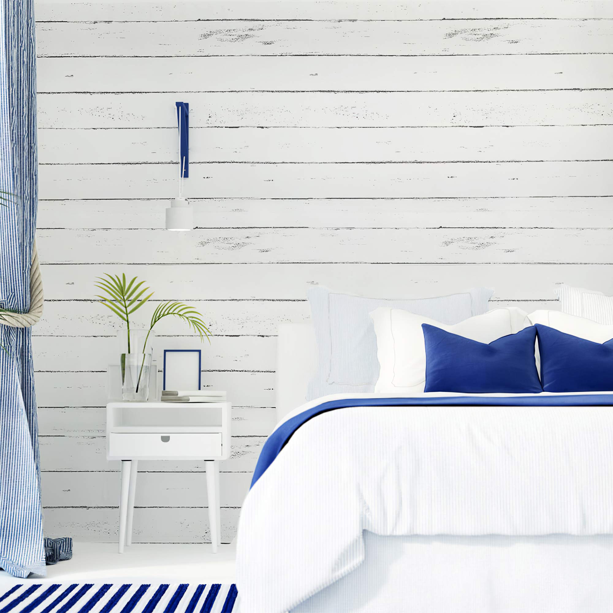 Ohmywor 17.71x393.7 Ahşap Duvar Kağıdı Yapıştır ve Çıkar Ahşap Desenli Siyah Beyaz Duvar Kağıdı Kendinden Yapışkanlı Shiplap Teması Kontak Kağıdı Çıkarılabilir Vintage Ahşap Panel Tezgah Yatak Odası Mutfak için