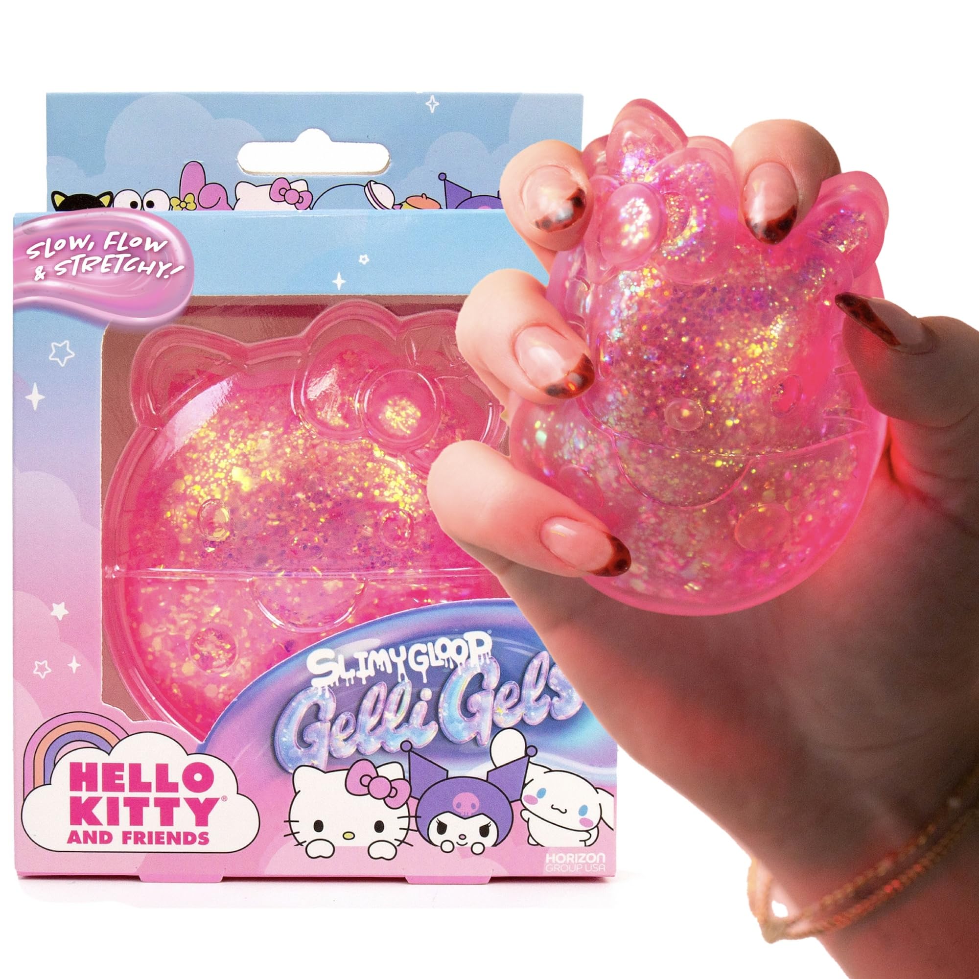 Squishmallows and Hello Kitty Gelli Gels