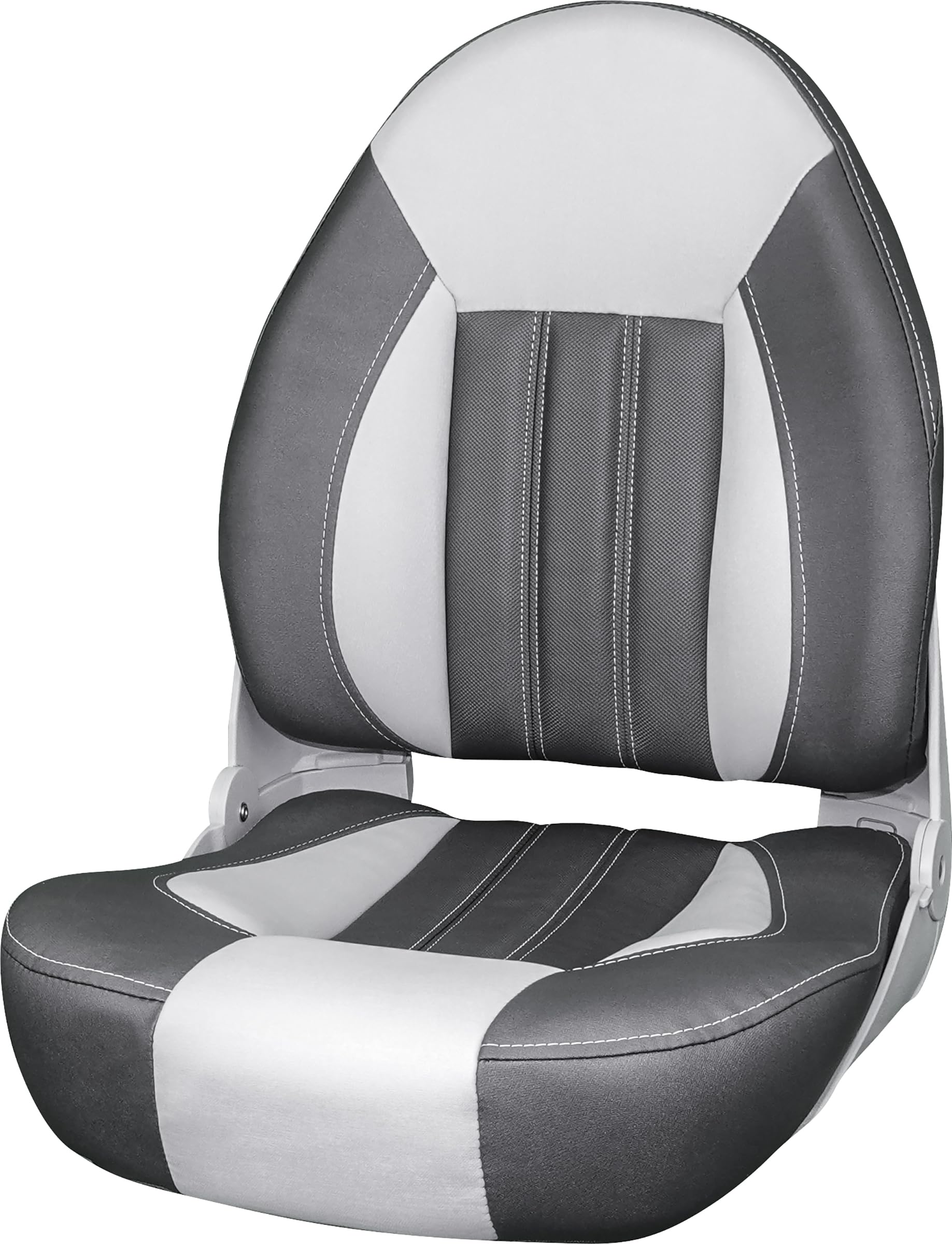 Tempress ProBax Orthopedic Folding High Back Boat Seat (Black/Charcoal/Carbon)