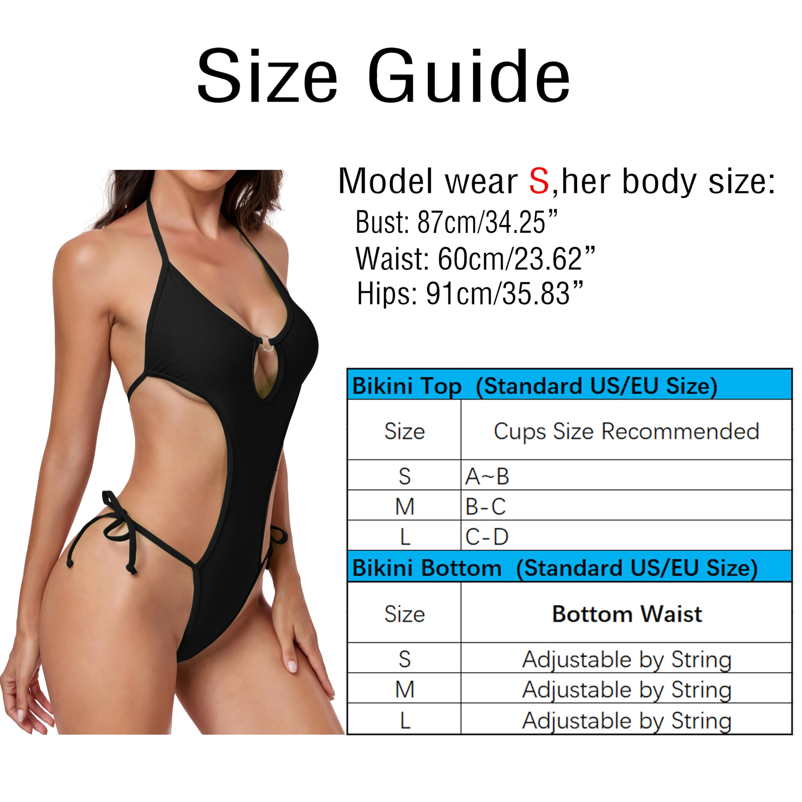 Maillot de bain une pièce string SHERRYLO Monokini Maillots de bain pour femmes Maillot de bain plongeant sexy Maillots de bain sexy