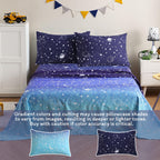 ست ملحفه کودکان یونیکورن صورتی JSD، سایز تویین، ۳ تکه، ملحفه‌های رختخواب میکروفایبر چاپ شده با طرح رنگین کمان برای دختران، جیب عمیق