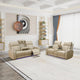 Beige Sofa + Loveseat