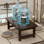 Japanese Floor Table Bamboo Japanese Folding Table Portable Solid Wood Japanese Coffee Table, No Assembly Folding Coffee Table for Sitting on The Floor, Easy Storage (31.5 * 17.7 * 13.8)