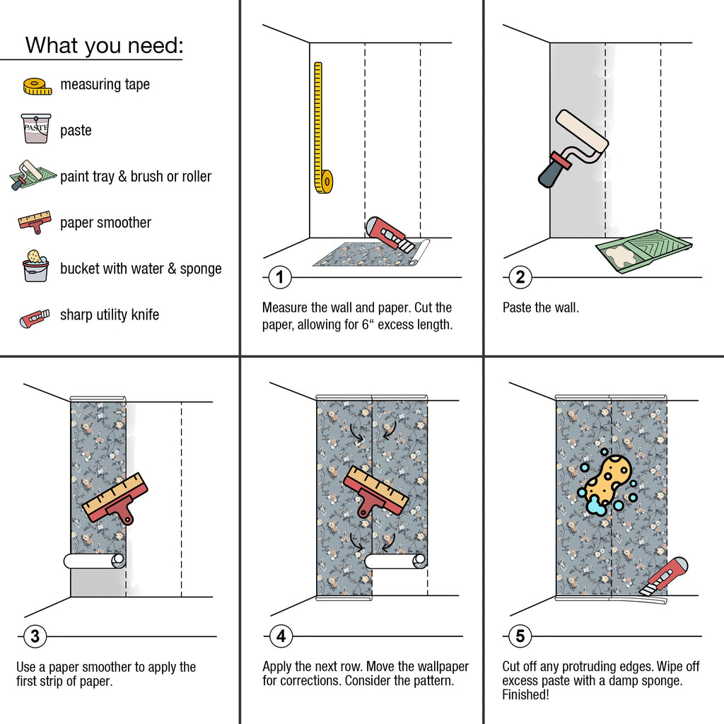 کاغذ دیواری NEWROOM بدون بافت - چسب دیوار - آسان برای جدا کردن - پانل‌های چوبی سفید خاکستری کم‌رنگ - 21 اینچ در 32.97 فوت (57.5 فوت مربع) - ساخت آلمان