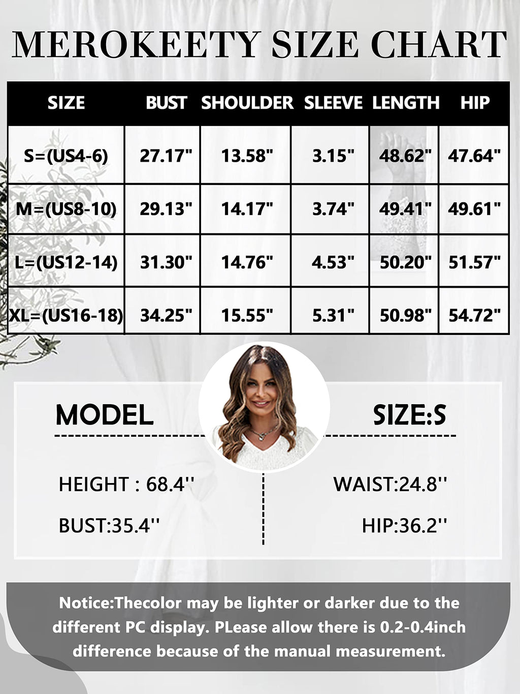 MEROKEETY Women's 2025 Summer Smocked V Neck Tiered Swing Long Midi Dress with Pockets, White, M