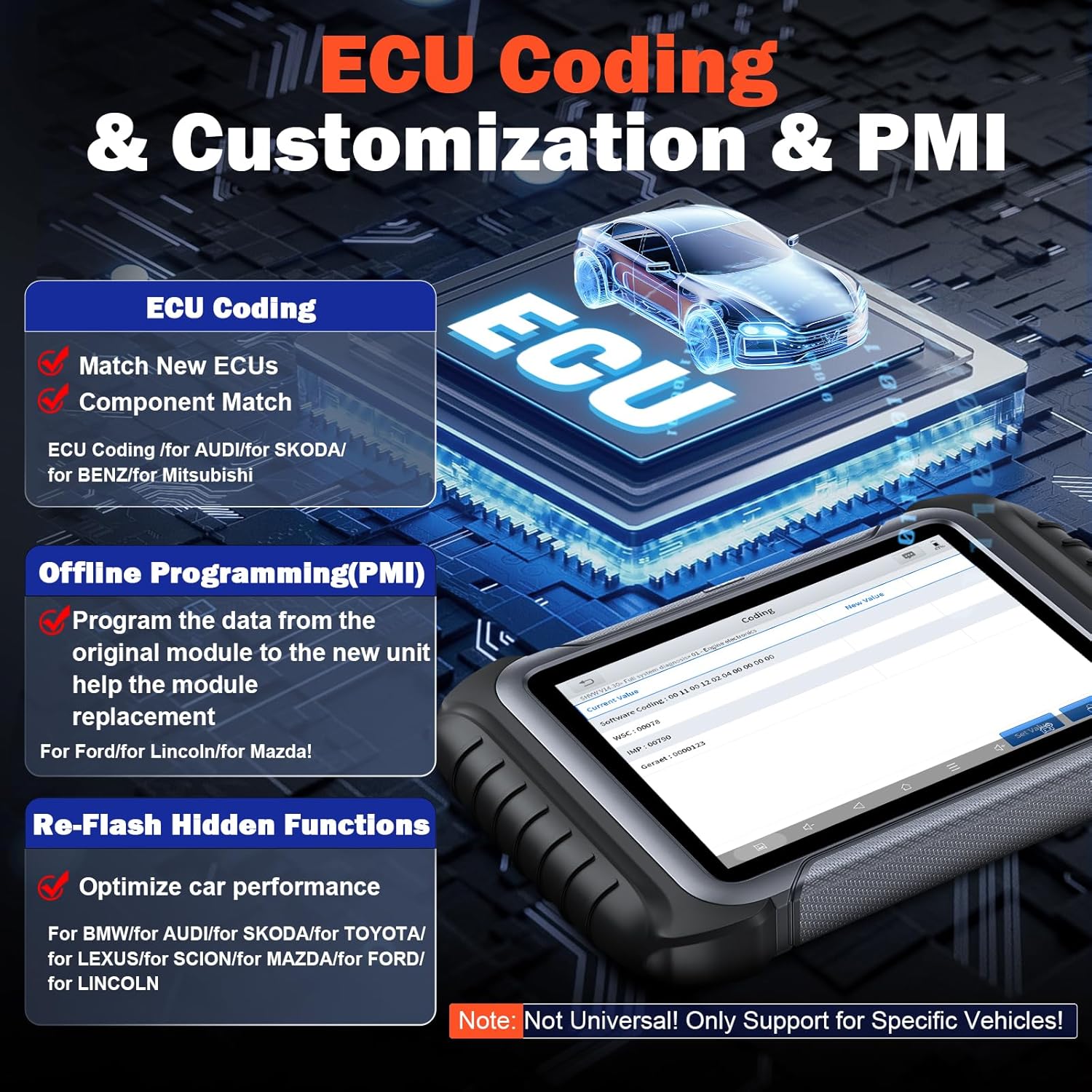 XTOOL D8S OBD2 Scanner: 2025 Upgrade of D8, Bidirectional Scan Tool with 3-Year Update, Topology Mapping, FCA AutoAuth, ECU Coding, 42+ Resets, All Systems Car Scanner Diagnostic Tool, CANFD/DoIP