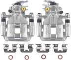 19-B3358 19-B3359 Disc Brake Caliper Assembly with Bracket Replacement for Select Honda and Acura Models - Accord 2008-2012, TSX 2009-2014 - Rear Driver and Passenger Side