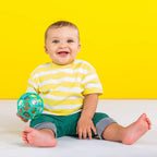 Bright Starts Little Shakers 6pc Gift Set, Easy-Grasp Oball Technology, Baby Rattles, Balls and Teethers, On-The-Go Toys, Lightweight, Unisex, Newborn+